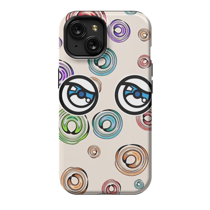 iPhone 15 StrongFit I LOVE CIRCLES by Michael Cheung