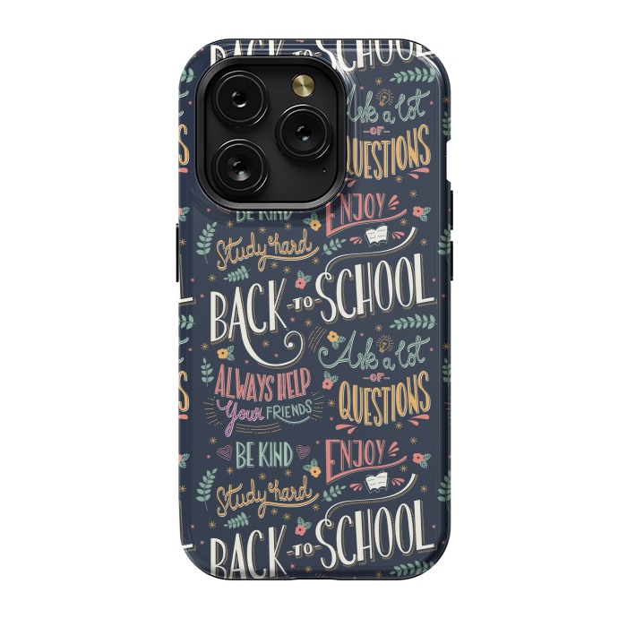 iPhone 15 Pro StrongFit Back to school colorful by Jelena Obradovic