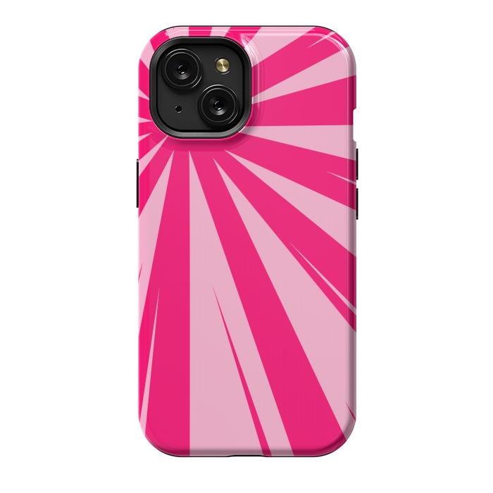 iPhone 15 StrongFit pink lines pattern 2 by MALLIKA