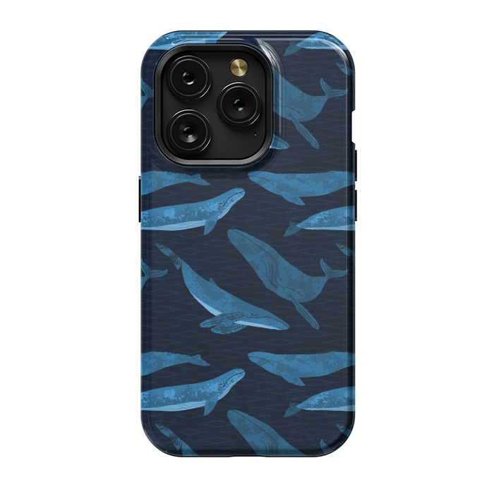 iPhone 15 Pro StrongFit Whales in the Deep by Noonday Design