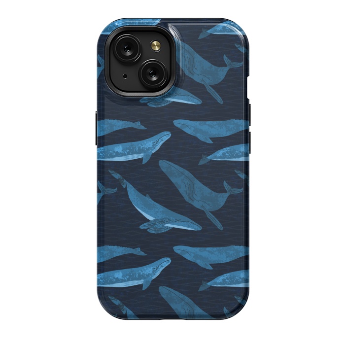 iPhone 15 StrongFit Whales in the Deep by Noonday Design