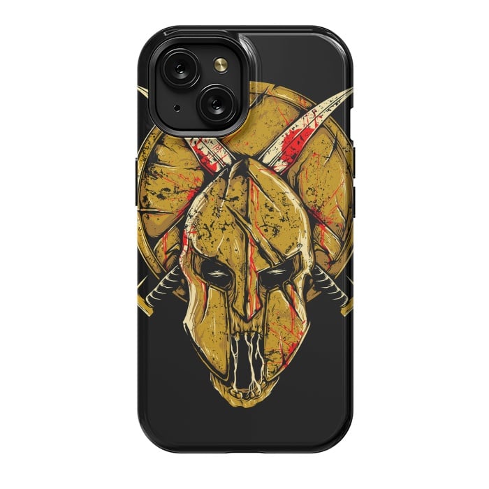 iPhone 15 StrongFit Skull Sparta by Afif Quilimo