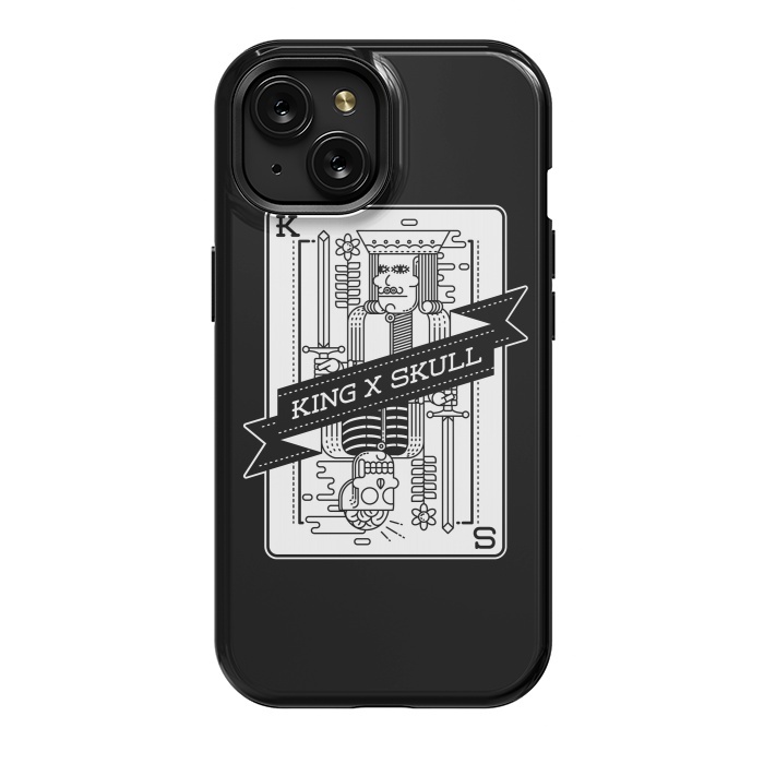 iPhone 15 StrongFit King & Skull by Afif Quilimo