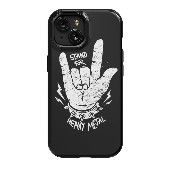 iPhone 15 StrongFit Stand for Heavy Metal by Afif Quilimo