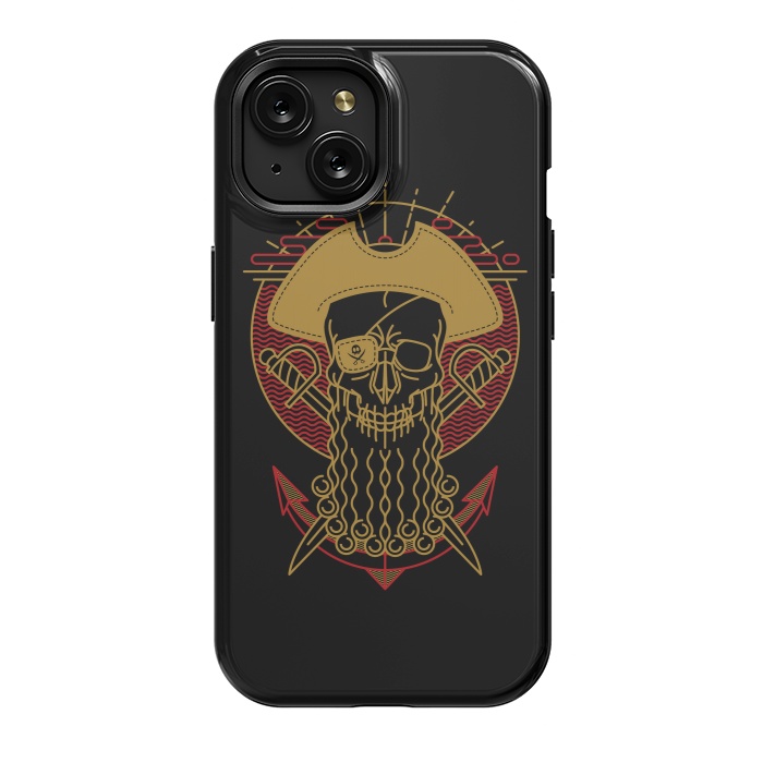 iPhone 15 StrongFit Skull Pirate by Afif Quilimo