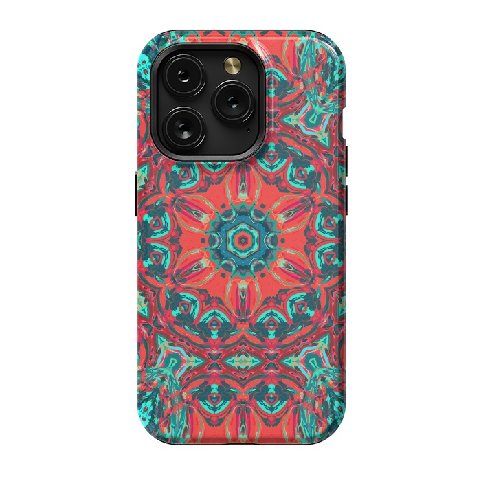 iPhone 15 Pro StrongFit Abstract Mandala II by Art Design Works