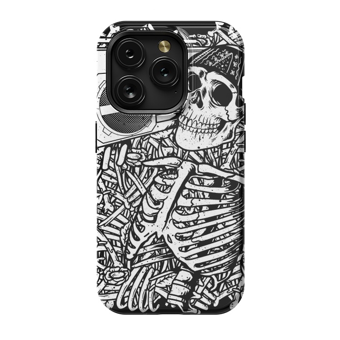 iPhone 15 Pro StrongFit Skull Boombox by Afif Quilimo