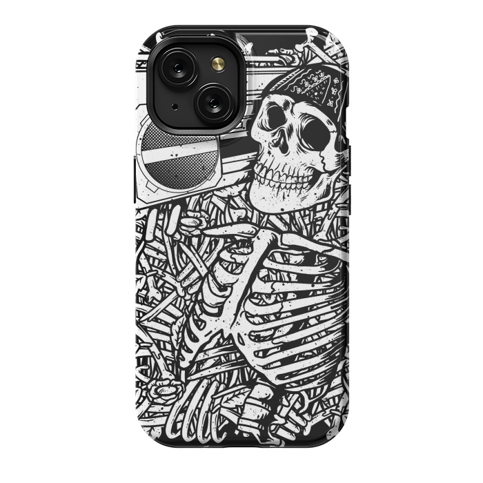 iPhone 15 StrongFit Skull Boombox by Afif Quilimo
