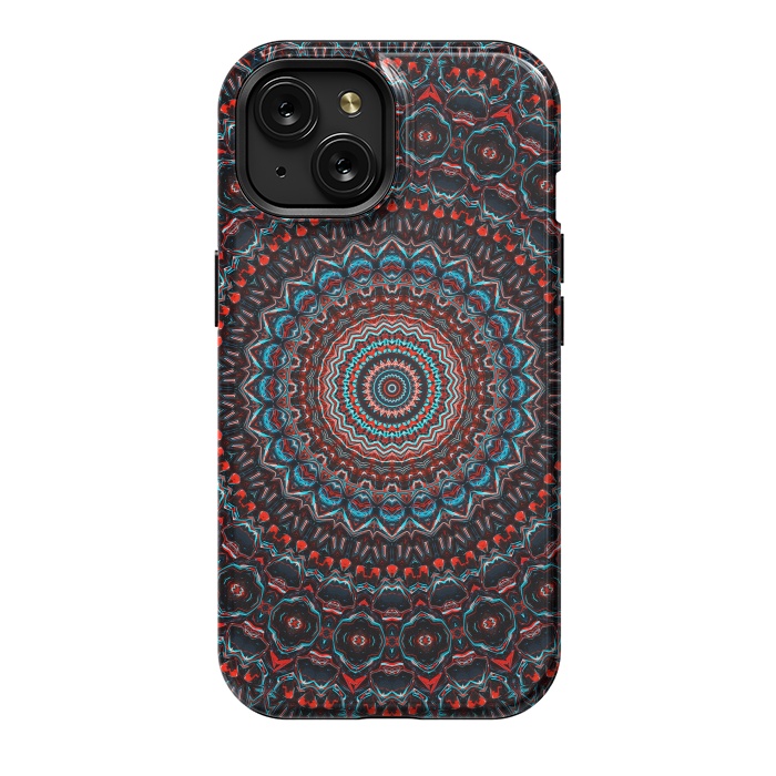 iPhone 15 StrongFit Abstract Mandala by Art Design Works