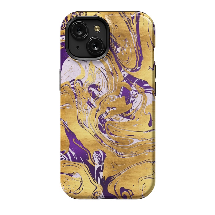 iPhone 15 StrongFit Abstract Marble Design by Art Design Works