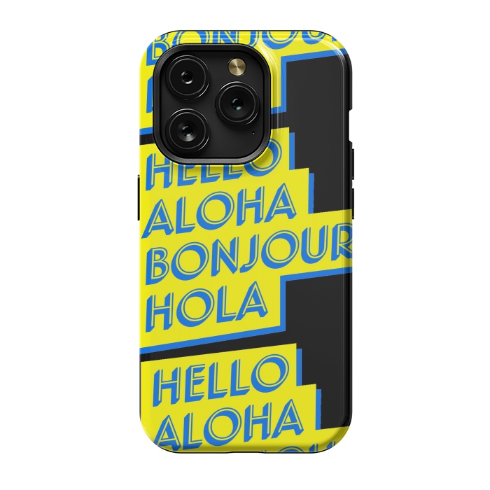 iPhone 15 Pro StrongFit hello aloha by MALLIKA