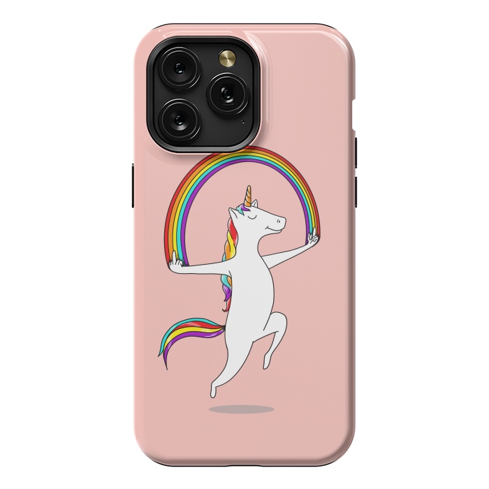 iPhone 15 Pro Max StrongFit Unicorn Magic pink by Coffee Man