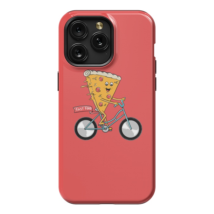 iPhone 15 Pro Max StrongFit Pizza Fast Food Red by Coffee Man