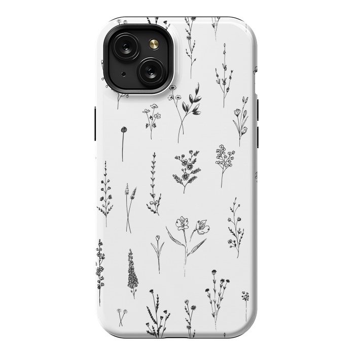 iPhone 15 Plus StrongFit Wildflowers by Anis Illustration