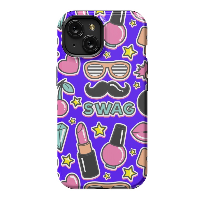 iPhone 15 StrongFit Fashionable Pink Girls by ArtsCase
