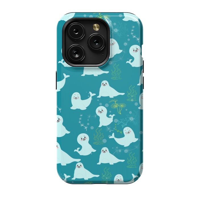iPhone 15 Pro StrongFit happy seagulls  by MALLIKA
