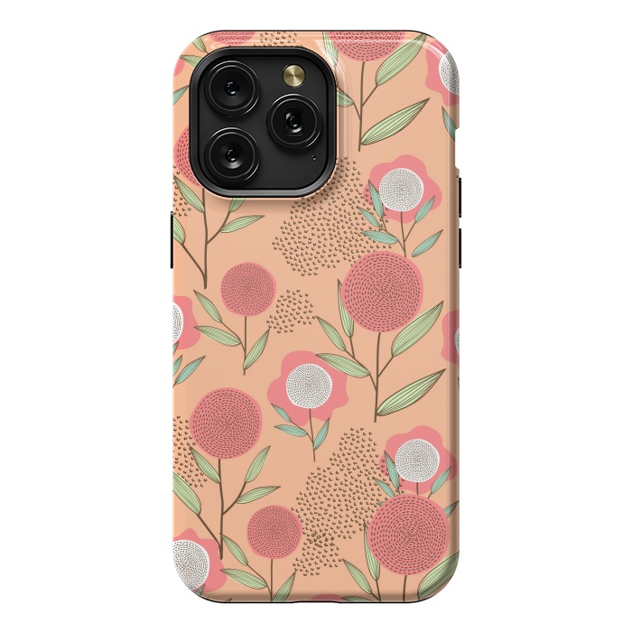 iPhone 15 Pro Max StrongFit Simple Flowers In Pastel by ArtsCase