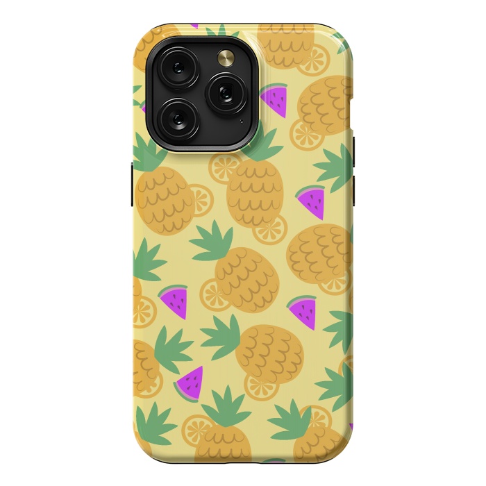 iPhone 15 Pro Max StrongFit Rain Of Watermelons And Pineapples by ArtsCase