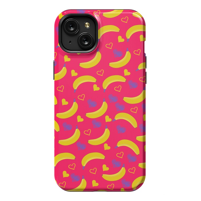 iPhone 15 Plus StrongFit Pop Art Style Bananas by ArtsCase