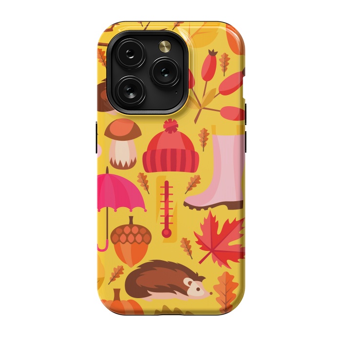 iPhone 15 Pro StrongFit Autumn Animals And Fruits by ArtsCase