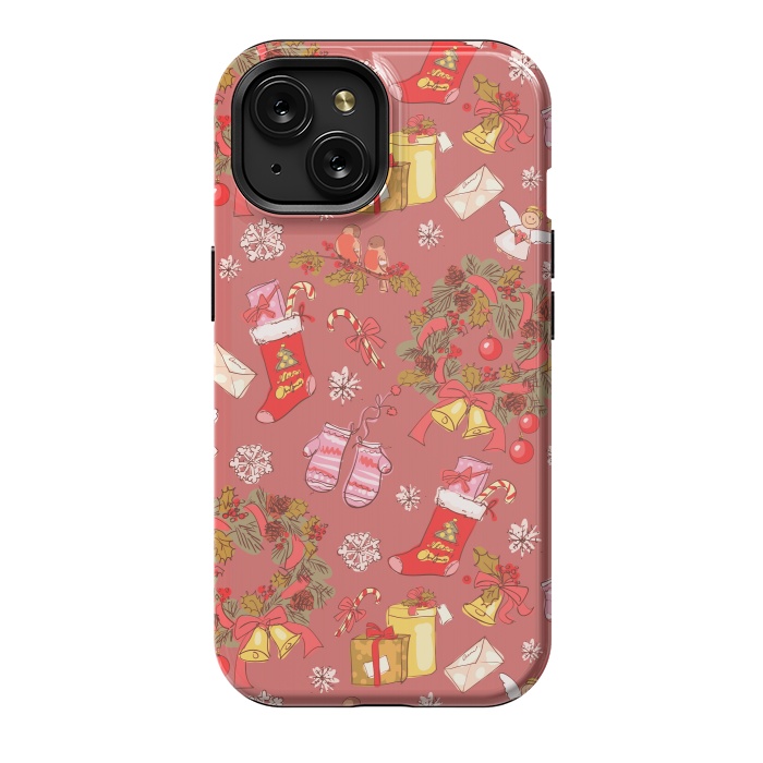 iPhone 15 StrongFit Christmas Vintage Style by ArtsCase