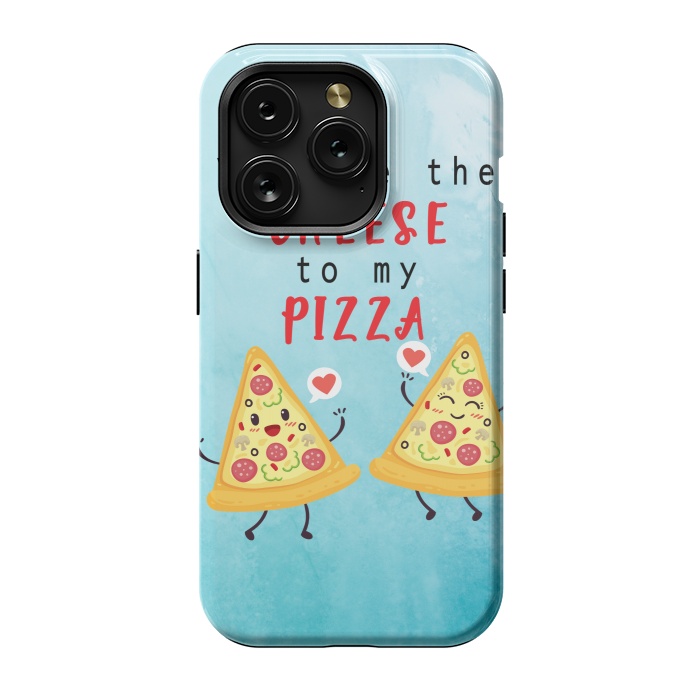 iPhone 15 Pro StrongFit CHEESE TO MY PIZZA by MALLIKA