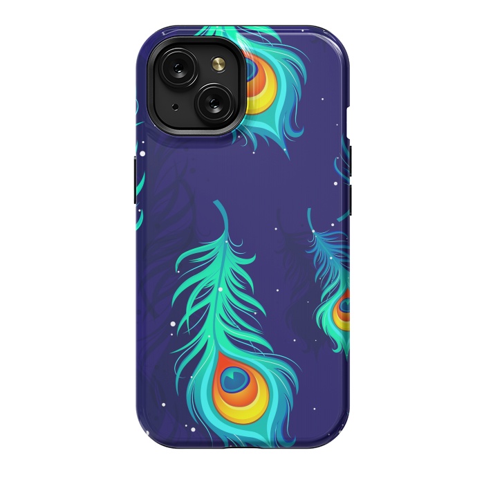 iPhone 15 StrongFit peacock pattern 2  by MALLIKA