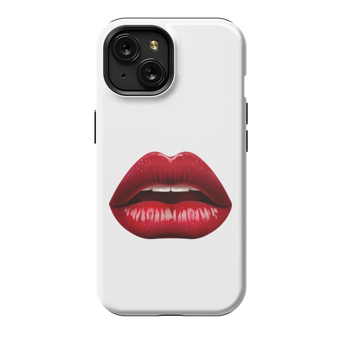 iPhone 15 StrongFit red lips by haroulita