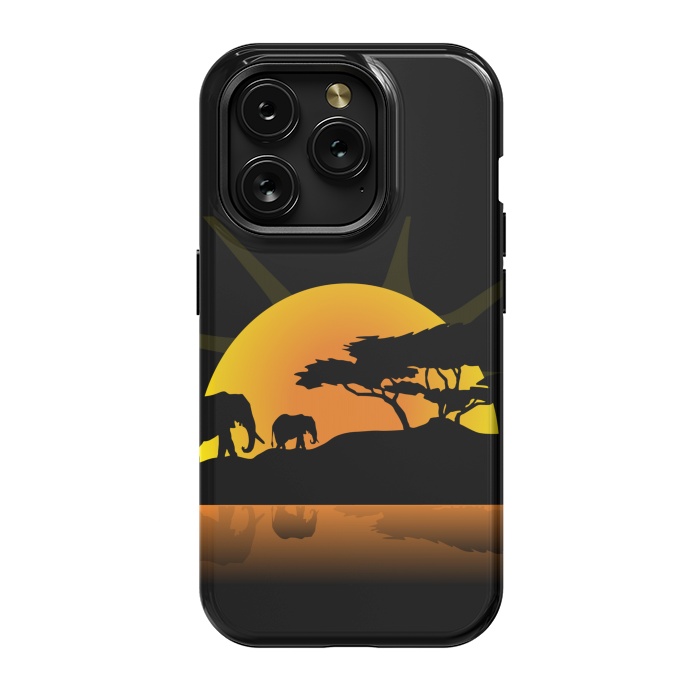 iPhone 15 Pro StrongFit african sunset by haroulita