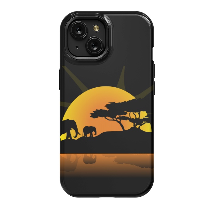 iPhone 15 StrongFit african sunset by haroulita