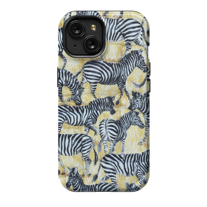iPhone 15 StrongFit Zebras by Winston