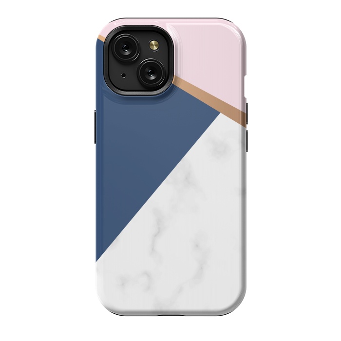 iPhone 15 StrongFit Marble geometric design I by ArtsCase