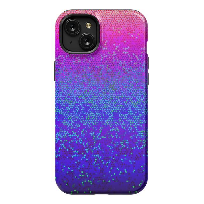 iPhone 15 Plus StrongFit Glitter Star Dust G248 by Medusa GraphicArt