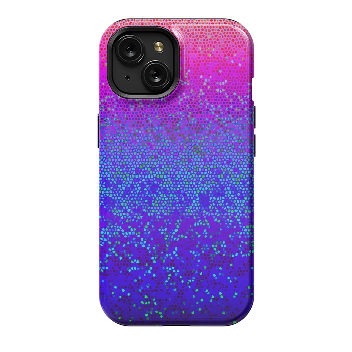 iPhone 15 StrongFit Glitter Star Dust G248 by Medusa GraphicArt