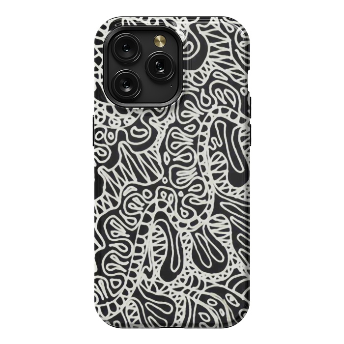 iPhone 15 Pro Max StrongFit Doodle Ethnic Style G361 by Medusa GraphicArt