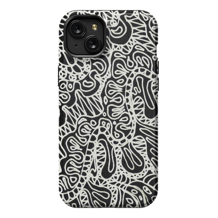 iPhone 15 Plus StrongFit Doodle Ethnic Style G361 by Medusa GraphicArt