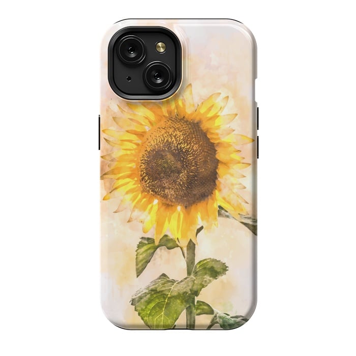 iPhone 15 StrongFit Summer Sunflower by Creativeaxle