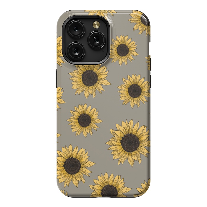 iPhone 15 Pro Max StrongFit Sunflowers by Jms