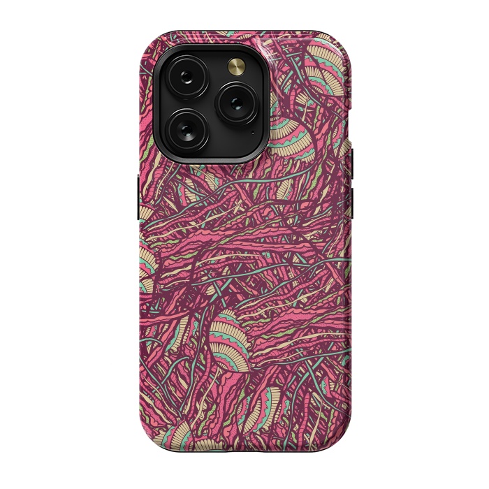 iPhone 15 Pro StrongFit Jellyfish jungle by Steve Wade (Swade)