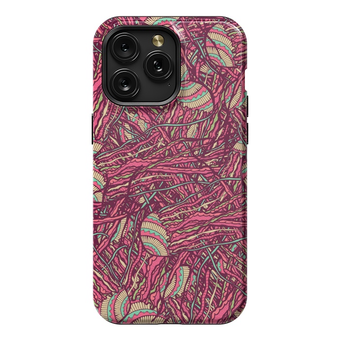 iPhone 15 Pro Max StrongFit Jellyfish jungle by Steve Wade (Swade)