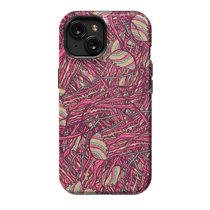 iPhone 15 StrongFit Jellyfish jungle by Steve Wade (Swade)