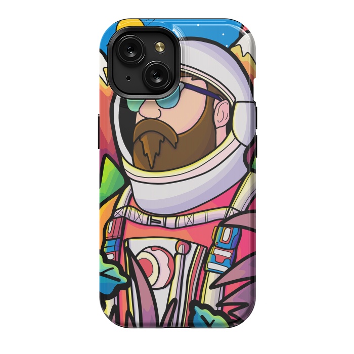 iPhone 15 StrongFit The astronaut explorer by Steve Wade (Swade)