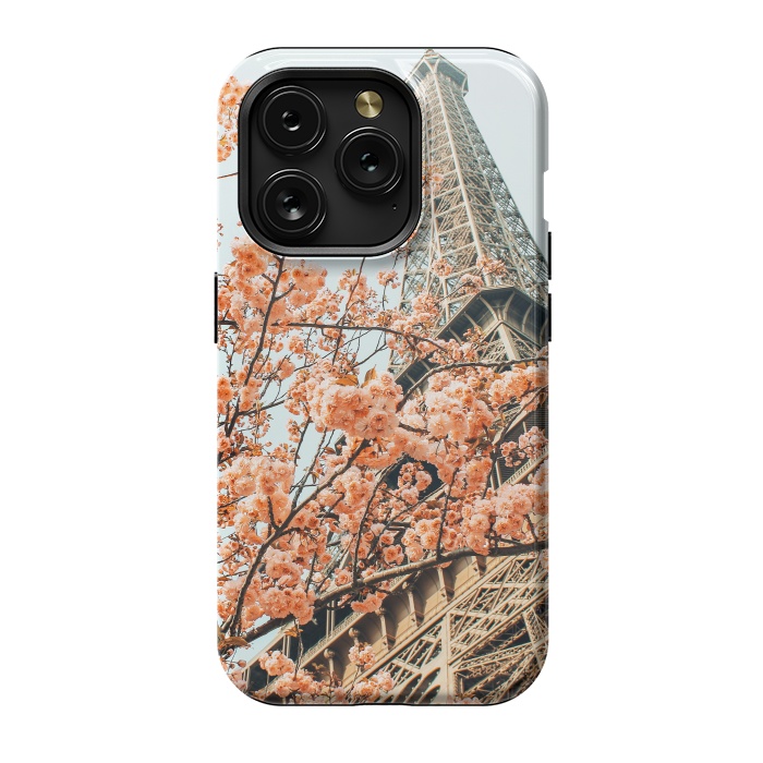 iPhone 15 Pro StrongFit Paris in Spring | Travel Photography Eifel Tower | Wonder Building Architecture Love by Uma Prabhakar Gokhale