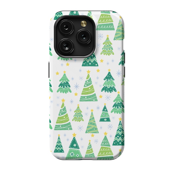 iPhone 15 Pro StrongFit CHRISTMAS TREE PATTERN by MALLIKA