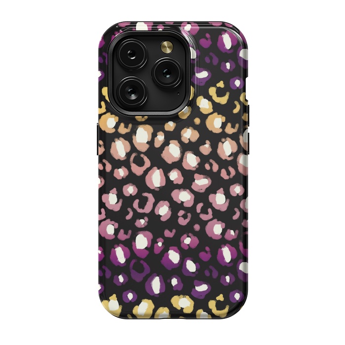 iPhone 15 Pro StrongFit Gradient graphic leopard print by Oana 