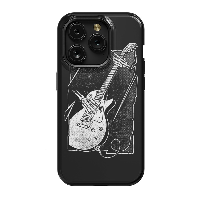 iPhone 15 Pro StrongFit Skull Guitarist by Afif Quilimo