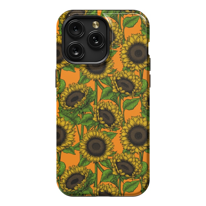 iPhone 15 Pro Max StrongFit Sunflowers by Katerina Kirilova