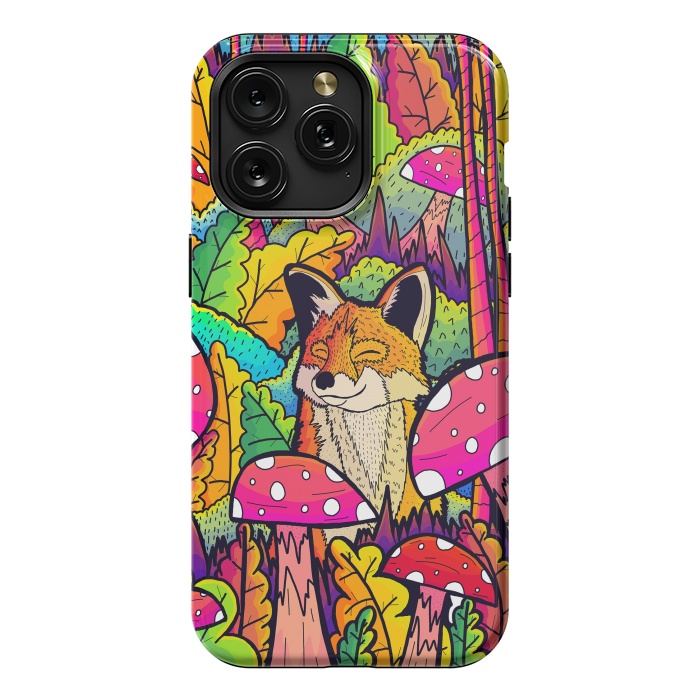 iPhone 15 Pro Max StrongFit The happy little fox by Steve Wade (Swade)