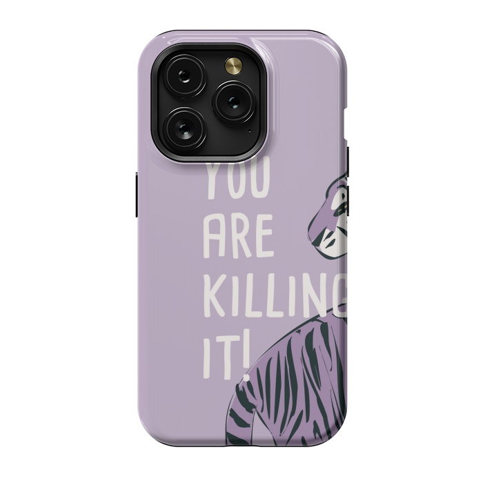 iPhone 15 Pro StrongFit You are killing it, purple by Jelena Obradovic