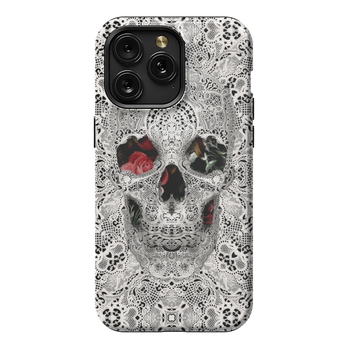 iPhone 15 Pro Max StrongFit Lace Skull 2 by Ali Gulec